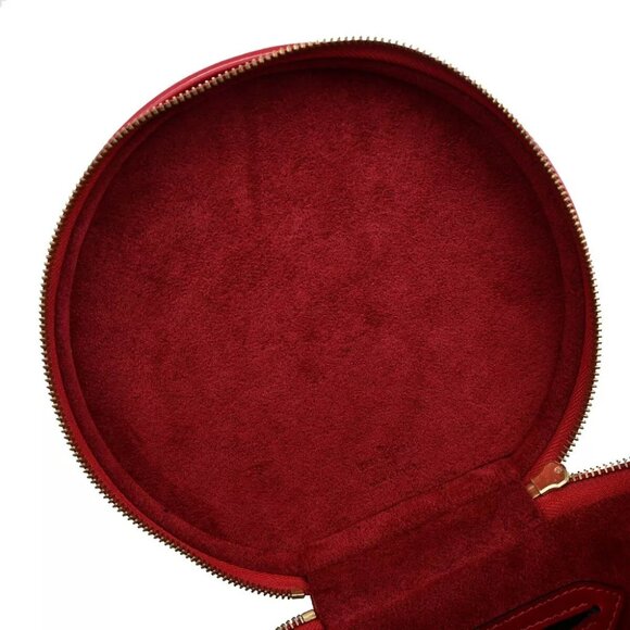 AUTHENTICITY GUARANTEED LOUIS VUITTON LV Logo Cannes Hand Vanity Bag Epi - Picture 7 of 16